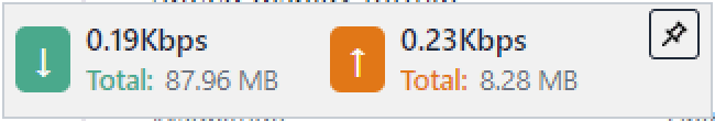 OpenNetMeter mini widget, light mode